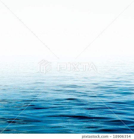 Blue sea water surface 18906354