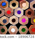 Texture of colored pencils 18906728
