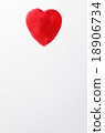 White sheet of paper with red heart 18906734