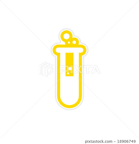 Sticker flask with substance as logo or icon of Sticker flask with substance as logo or icon of 18906749