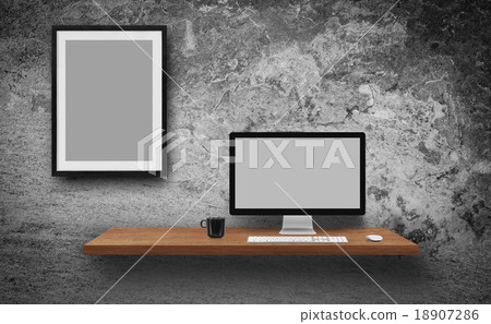 Empty wooden table for product Empty wooden table for product 18907286