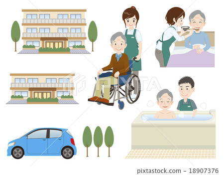 Various scenes of nursing care 18907376