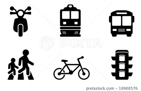 transport icons collections 18908576