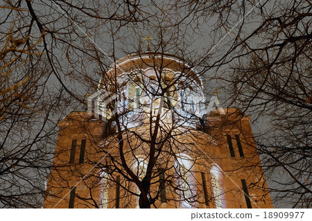 classical Armenian cathedral in Moscow 18909977