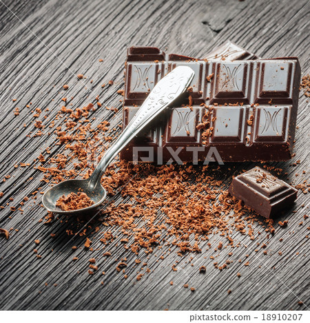 Closeup of dark chocolate 18910207