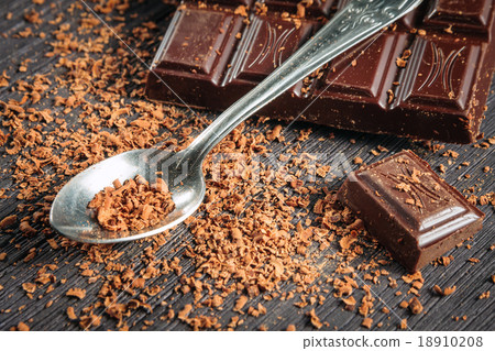 Closeup of dark chocolate 18910208