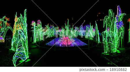 Illuminated Christmas Park or Garden 18910882