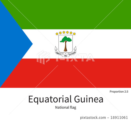 National flag of Equatorial Guinea with correct 18911061
