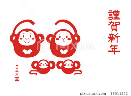 猴子達摩一家四口 猴子達摩一家四口 18911252