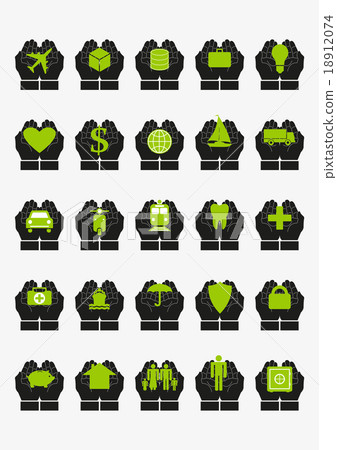 Protective hands insurance set 18912074