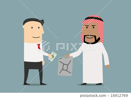 European and arabian businessmen making business European and arabian businessmen making business 18912769