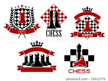 Chess game sporting club emblems design Chess game sporting club emblems design 18912776