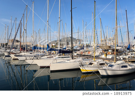 Sailing yachting at Palermo Bay yacht harbor 18913975