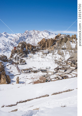 Dhankar village, Spiti Valley, Himachal Pradesh 18914700
