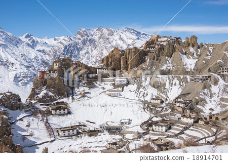 Dhankar village, Spiti Valley, Himachal Pradesh 18914701
