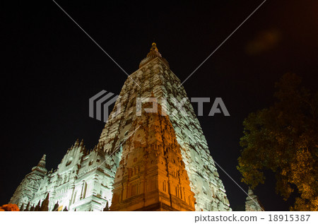 India Bodagaya Mahabodhi Temple Light Up White 18915387