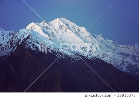 Snow covered mountain peak. Northern of Pakistan. 18916375