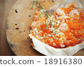 Homemade pizza on wooden table 18916380