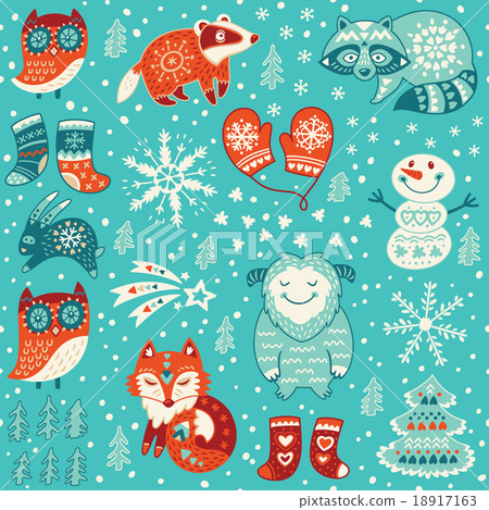 Christmas seamless pattern 18917163