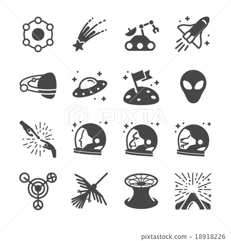 Astronomy and space icons 2 Astronomy and space icons 2 18918226
