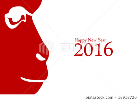 New Year's card 2016 Sharp profile B 2 Happy New Year 18918720