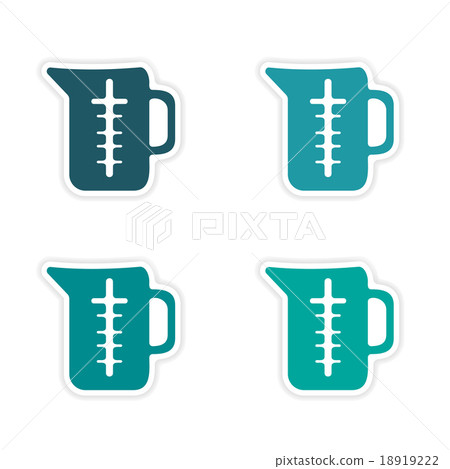 assembly realistic sticker design on paper beaker assembly realistic sticker design on paper beaker 18919222