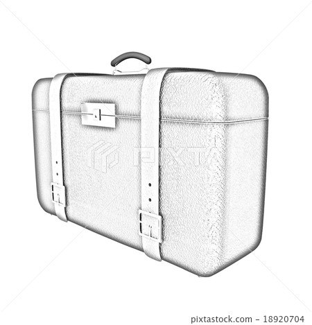 Black traveler's suitcase 18920704