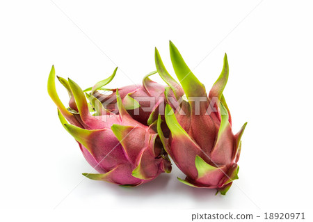 Dragon fruit ,cross section showing the skin. 18920971