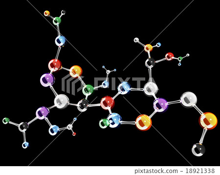 Abstract molecular structure Abstract molecular structure 18921338