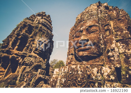 Prasat Bayon temple, Angkor, Siem Reap, Cambodia. Prasat Bayon temple, Angkor, Siem Reap, Cambodia. 18922190