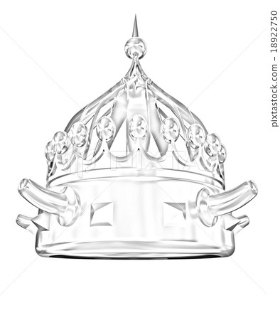 Gold crown isolated on white background Gold crown isolated on white background 18922750