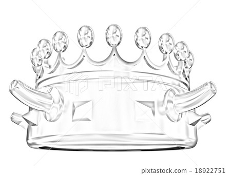 Gold crown isolated on white background 18922751