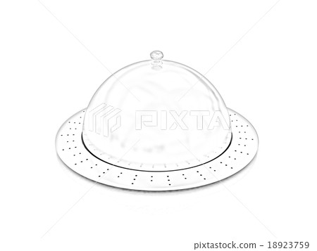 Restaurant cloche isolated on white background Restaurant cloche isolated on white background 18923759