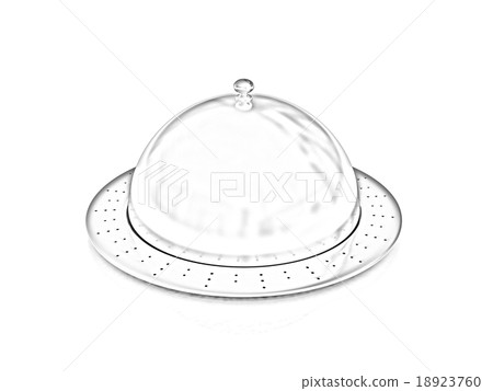 Restaurant cloche isolated on white background Restaurant cloche isolated on white background 18923760