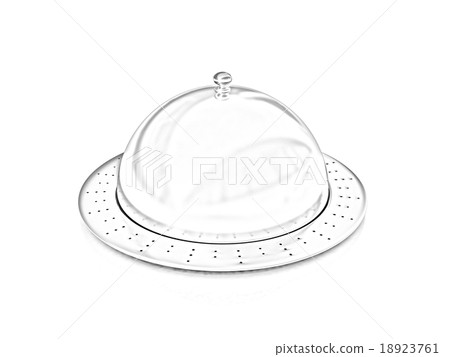 Restaurant cloche isolated on white background 18923761