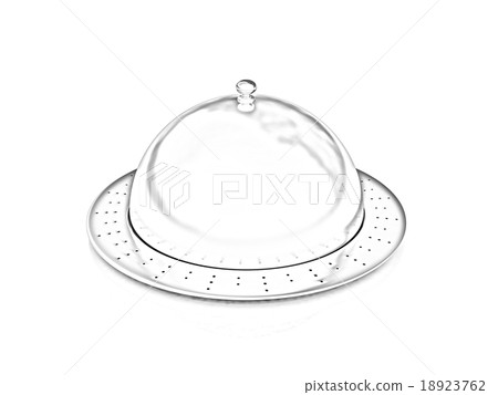 Restaurant cloche isolated on white background 18923762