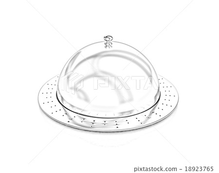 Restaurant cloche isolated on white background Restaurant cloche isolated on white background 18923765