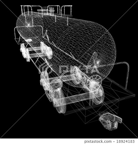 3D model cistern car 3D model cistern car 18924183