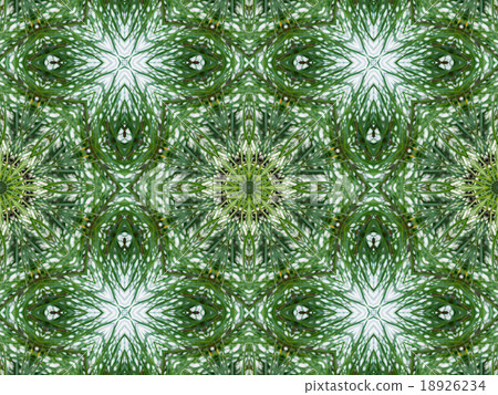 Green abstract kaleidoscope background 18926234