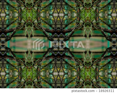 Green abstract kaleidoscope background Green abstract kaleidoscope background 18926311