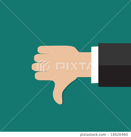 Thumbs down hand sign Thumbs down hand sign 18926460