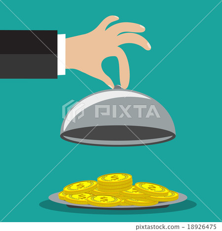 concept of businessman offering a money concept of businessman offering a money 18926475