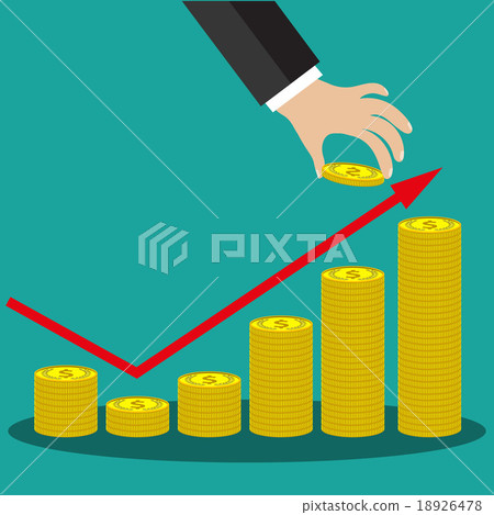 Business man hand hold gold coin Business man hand hold gold coin 18926478