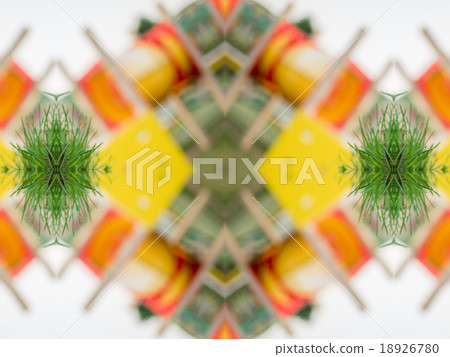 Green abstract kaleidoscope background 18926780