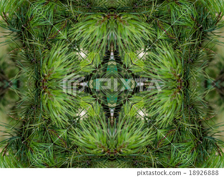 Green abstract kaleidoscope background 18926888