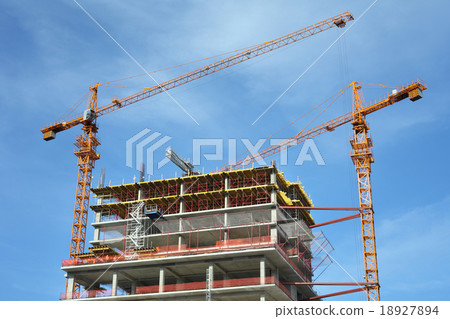 High-rise building under construction. 18927894