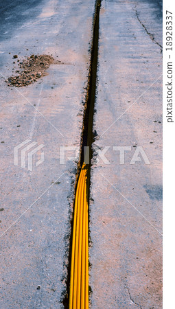 fiber optic cables buried in a micro trench fiber optic cables buried in a micro trench 18928337
