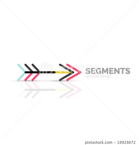 Arrow icon vector logo. Company branding element Arrow icon vector logo. Company branding element 18928672