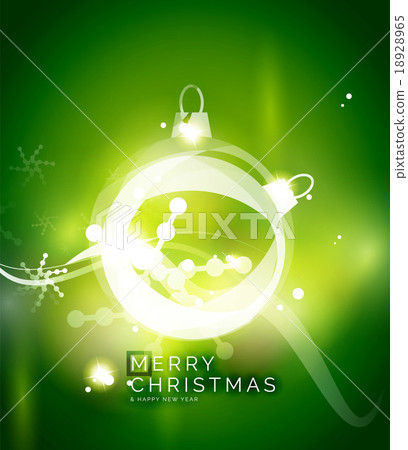 Holiday green abstract background, winter 18928965