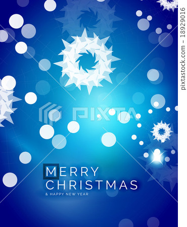 Christmas blue abstract background with white 18929016